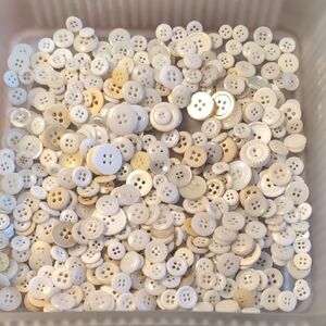 Assorted White and Cream Buttons